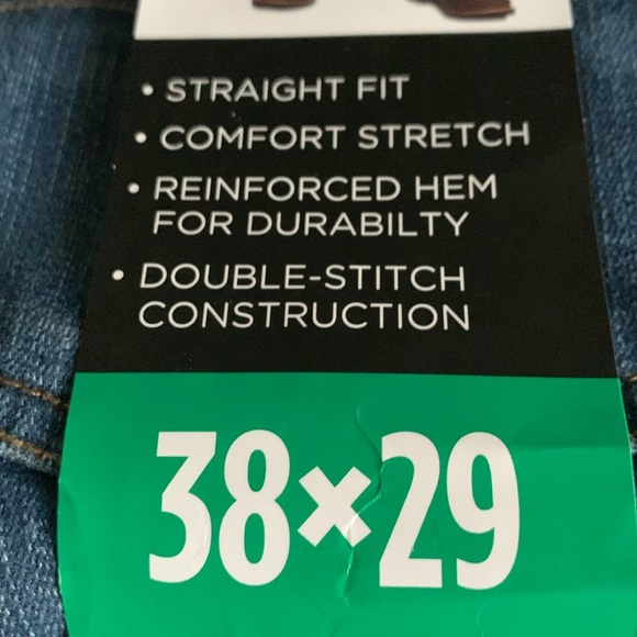 New Kirkland Signature Men's Straight Fit Jeans,Blue, 32x34, 38x29 - Picture 3 of 4